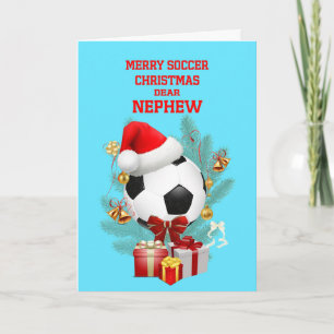 Cartão De Festividades Futebol de Natal do Nepheio