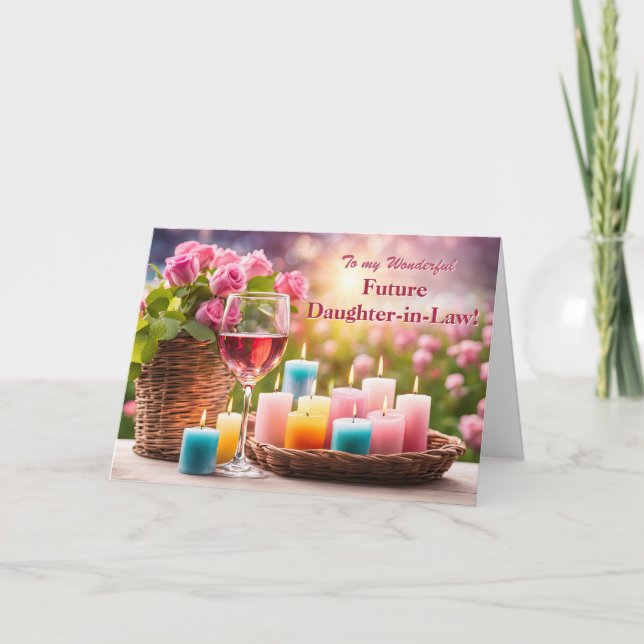 Cartão De Festividades Future Daughter in Law to Be Happy Mothers Day  (Frente)