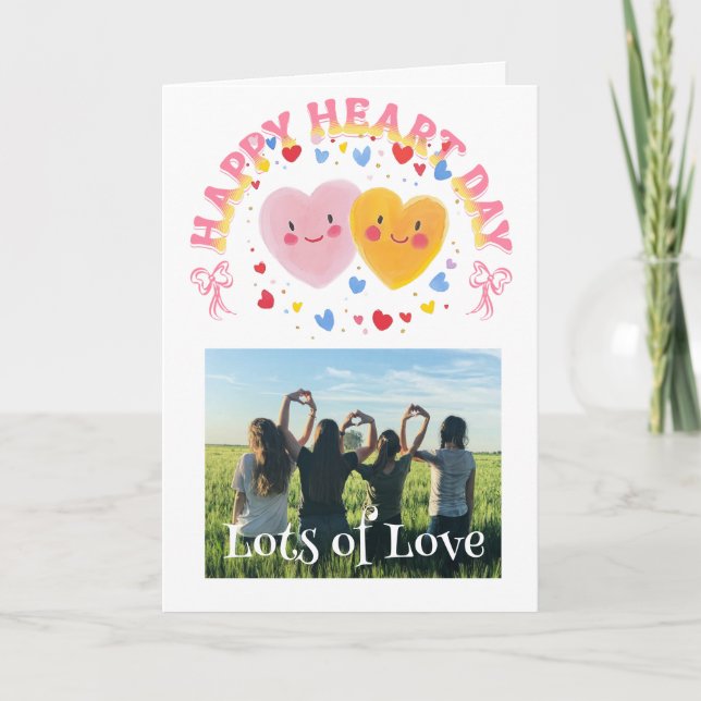 Cartão De Festividades Galentine’s Day Custom Photo Card (Frente)