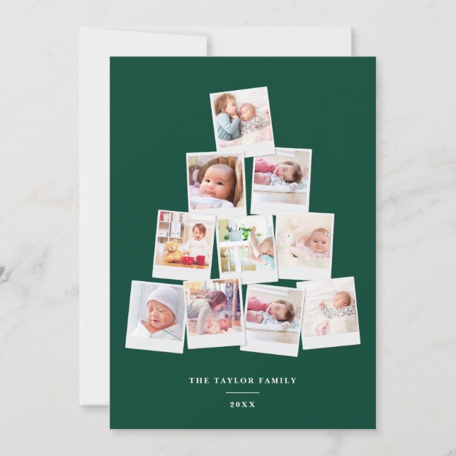 Cartão De Festividades Galeria de Fotografias Múltiplas Crianças Quadrada (Frente)