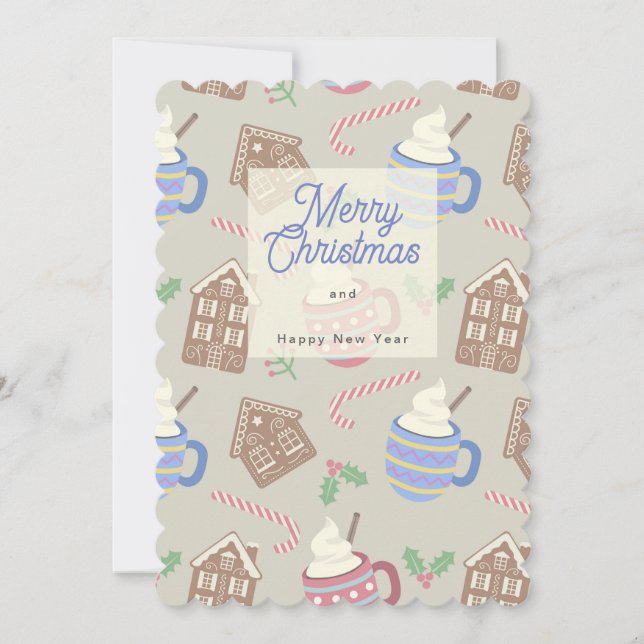 Cartão De Festividades Galletas y chocolate (Frente)