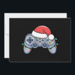 Cartão De Festividades Gamer Santa Hat do Controlador de Vídeo<br><div class="desc">Gamer Santa Hat do Controlador de Vídeo</div>
