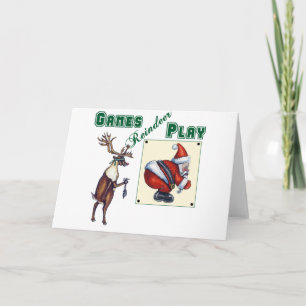 Cartão De Festividades Games Reindeer Play