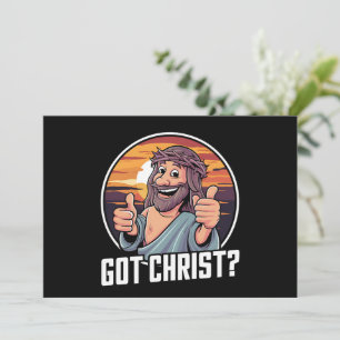 Cartão De Festividades Ganhou um Natal de Cristo Jesus Religioso para o B