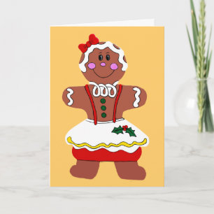 Cartão De Festividades Garota Gingerpão