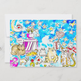 Cartão De Festividades Gata do Dia dos Namorados