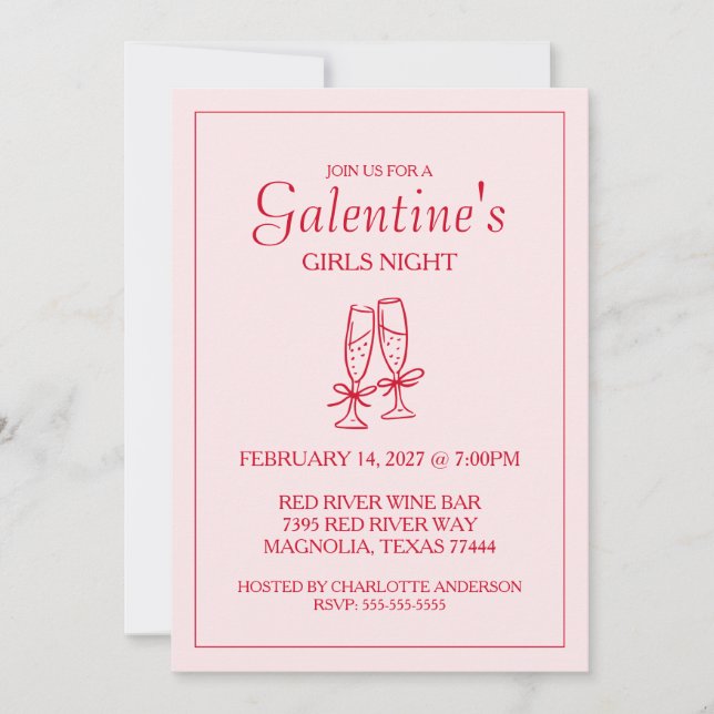 Cartão De Festividades Gatinho Dia dos Namorados XOXO Rosa Vermelho (Frente)