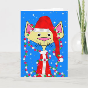 Cartão De Festividades Gatinho do feriado