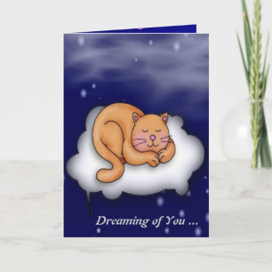 Cartão De Festividades Gatinho do sono