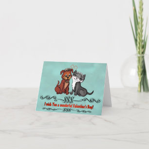 Cartão De Festividades Gatinho e pãozinho, Feliz Dia dos Namorados!