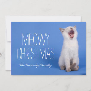 Cartão De Festividades Gatinho que boceja