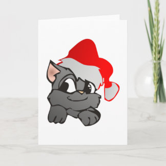 Cartão De Festividades Gato de natal Weihnachtskatze