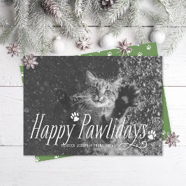Cartão De Festividades Gato Feliz Pawlidays Pet