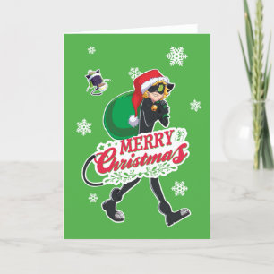 Cartão De Festividades Gato Noir   Feliz Natal