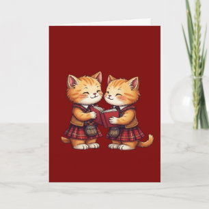 Cartão De Festividades Gato Poetófilo Escocês