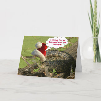 Cartão De Festividades Gator Christmas Card