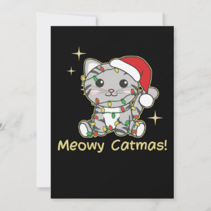 Cartão De Festividades Gatos de Natal Gatos Gatos Gafanhotos Gatos Felino