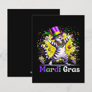 Cartão De Festividades Gatos Gatinhos Mardi Gras Festival Festa