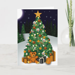 Cartão De Festividades Gay Bears Christmas Tree Greeting Card