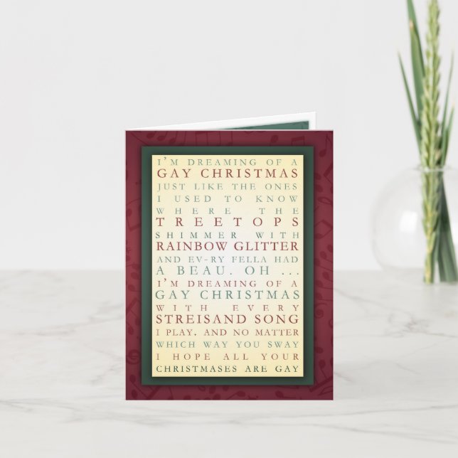CARTÃO DE FESTIVIDADES GAY CHRISTMAS (Frente)