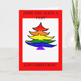 Cartão De Festividades gay de natal