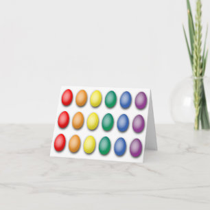 Cartão De Festividades Gay Pride Flag Eggs Card