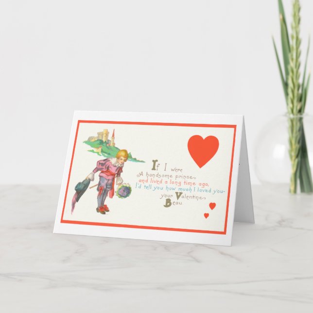 Cartão De Festividades Gay Valentine Prince (Frente)