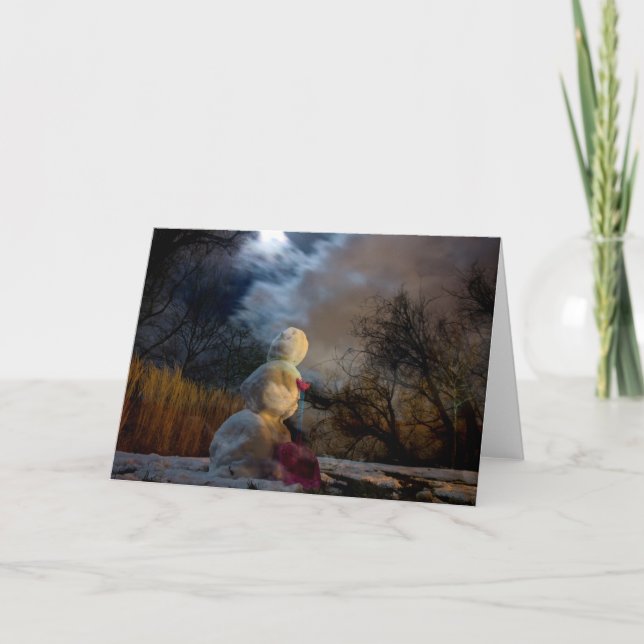 Cartão De Festividades gelado vê a luz (Frente)