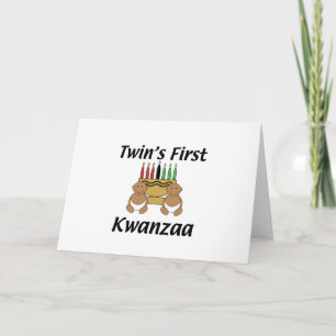 Cartão De Festividades Gêmeos primeiro Kwanzaa
