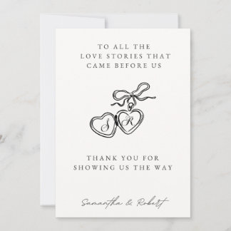 Cartão De Festividades Generations of Love Wedding Table Card