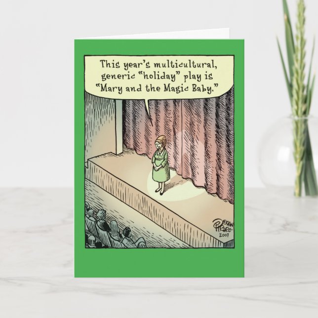 Cartão De Festividades Generic Holiday Play Happy Holiday Funny Card (Frente)