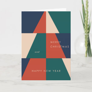 Cartão De Festividades Geometria Moderna de Natal