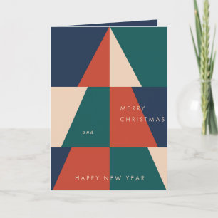Cartão De Festividades Geometria Moderna de Natal