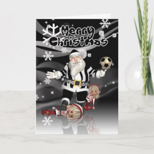 Cartão De Festividades Geordie Christmas Card Santa And Little Elves
