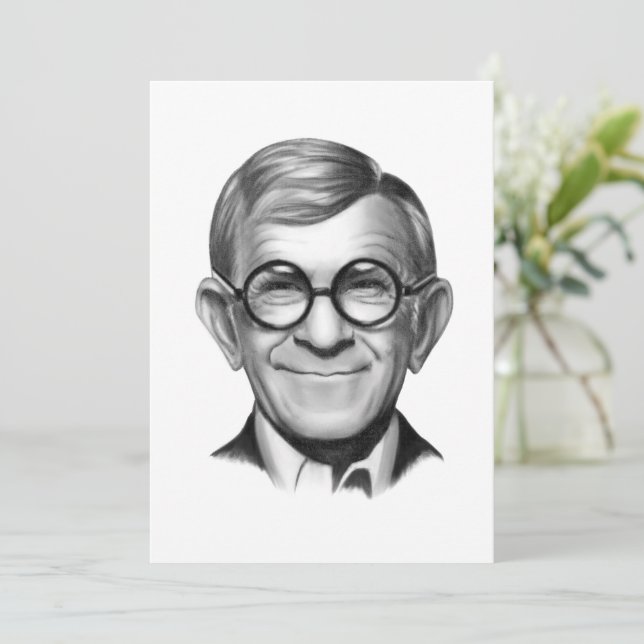 Cartão De Festividades George Burns (Em pé/Frente)
