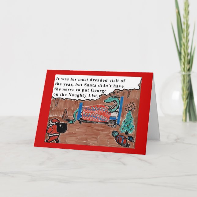 Cartão De Festividades George, o Dragão (Frente)