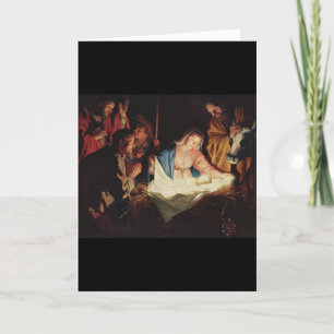 Cartão De Festividades Gerard van Honthorst Nativity
