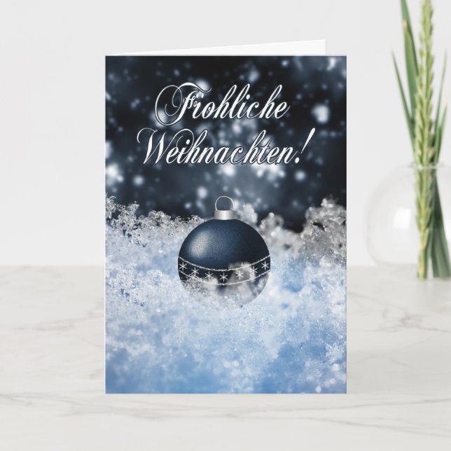 Cartão De Festividades German Christmas Card - Gesegnete Weihnachten und (Frente)