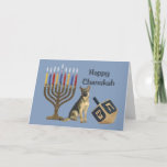 Cartão De Festividades german shepherd Chanukah Card Menorah Dreidel1<br><div class="desc">Lembrar a família e os amigos durante a temporada de Chanukah é uma maneira maravilhosa de manter contato com as pessoas que você ama e se importa. Criei com amor e cuidado estes cartões Chanukah para cães e tenho a certeza de que qualquer pessoa que ame cães ficará encantada em...</div>