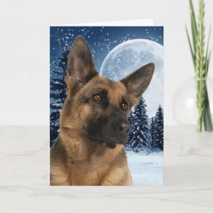 Cartão De Festividades German Shepherd Christmas Card