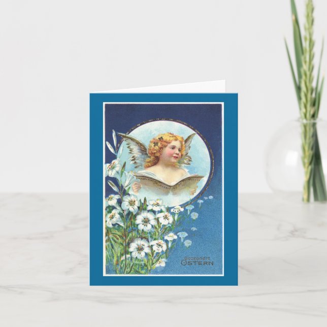 Cartão De Festividades Gesegnete Ostern, Blessed Easter (Frente)