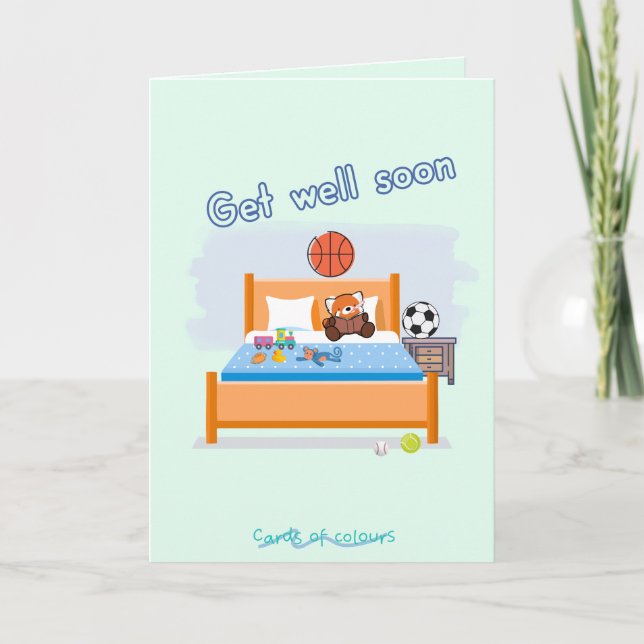 Cartão De Festividades Get well soon greeting card   (Frente)