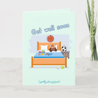 Cartão De Festividades Get well soon greeting card  