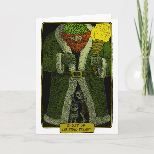 Cartão De Festividades ghost of christmas present (Frente)