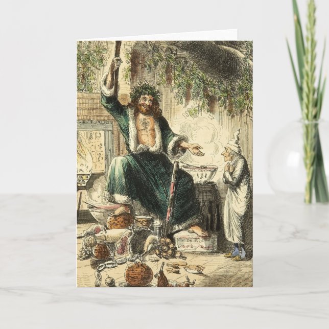 Cartão De Festividades Ghost of Christmas Present A Christmas Carol Card (Frente)