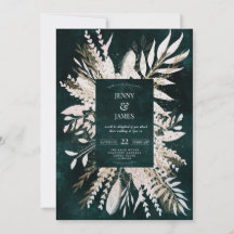 Gilded Meadow wow buquê, esmeralda verde