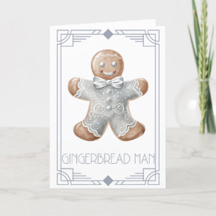 Cartão De Festividades Gingerbird Man