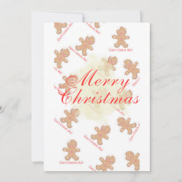 Cartão De Festividades Gingerbird Man Christmas