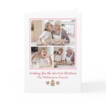 Gingerbread Holiday Photo Card