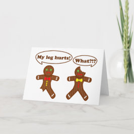Cartão De Festividades Gingerbread Humor
